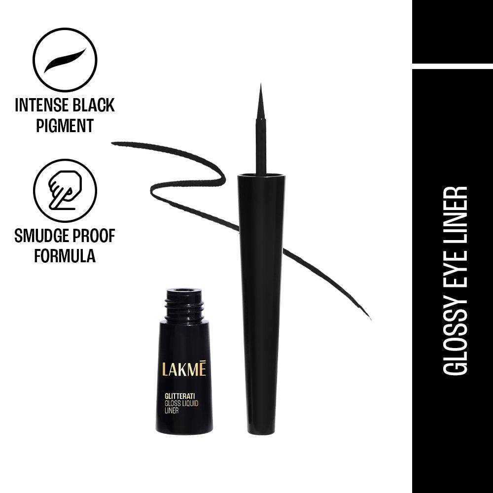Lakme Absolute Gloss Artist Eye Liner - Black|2.5 ml|MRP 799