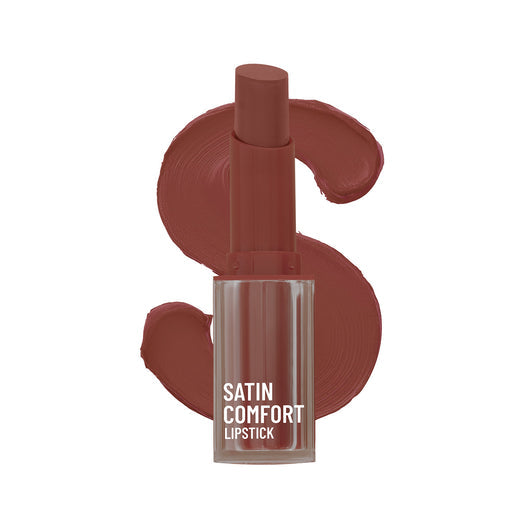 Swiss Beauty Satin Comfort Lipstick 04 - Toasted Brown|3 gms|MRP 249