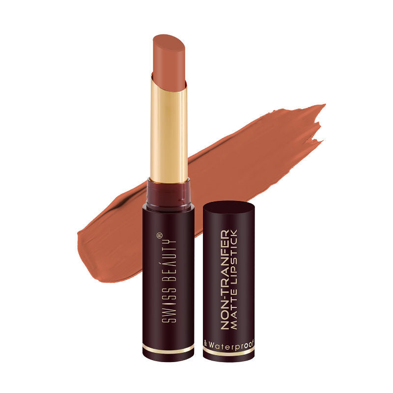 Swiss Beauty Non-Transfer Matte Lipstick 25 Choco Kiss|2 gms|MRP 329