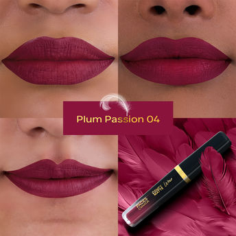 Faces Canada Comfy Matte Wow Liquid Lipstick - Plum Passion 04|3.8 ml|MRP 299