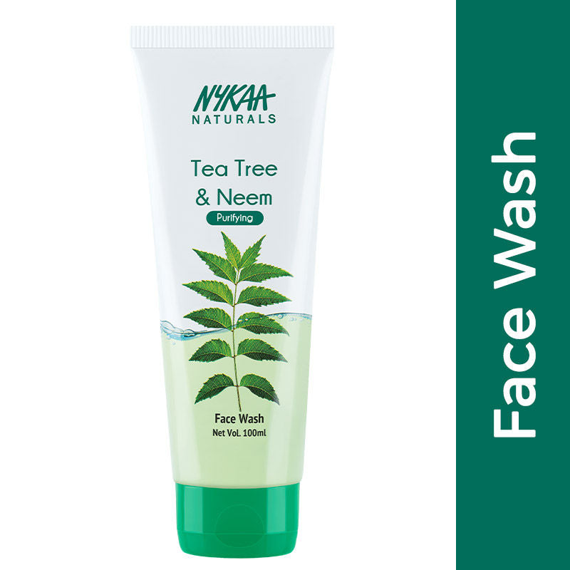Nykaa Naturals Tea Tree & Neem Face Wash -Fights Acne & Purifies Skin - For Acne Prone & Oily Skin|100 ml|MRP 159