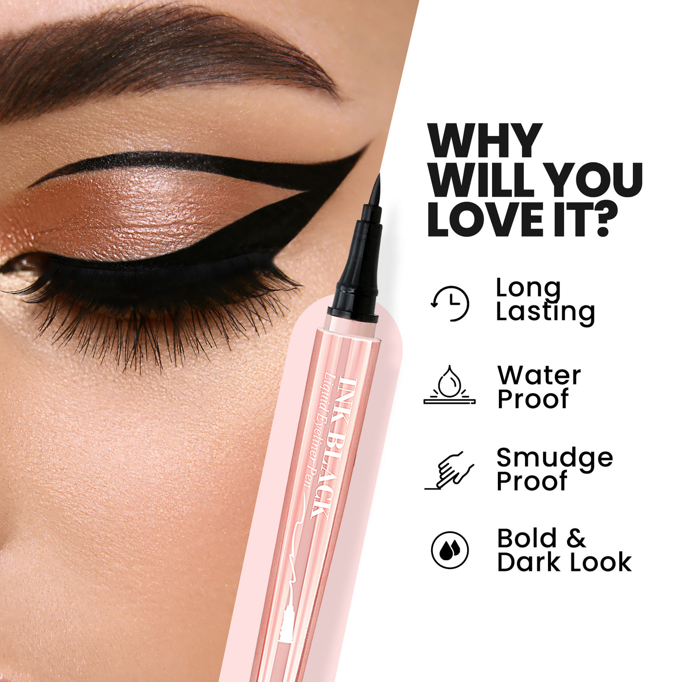 Mars Sketch Pen Eyeliner | Ink Black Eyeliner|1 ml|MRP 279