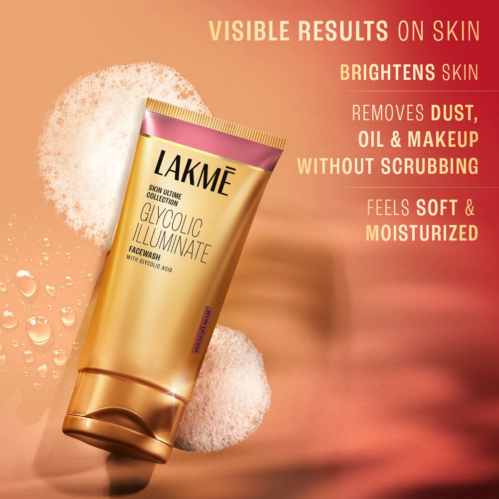 Lakm? Glycolic Illuminate Facewash With Glycolic Acid|100 gms|MRP 329