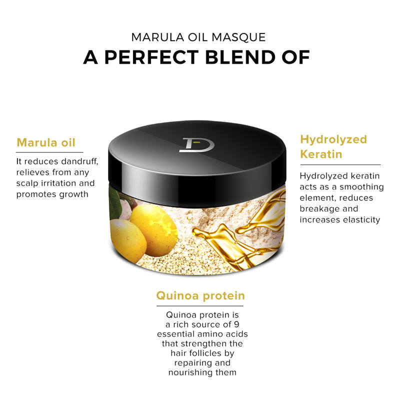 De Fabulous Marula Oil Miracle Repair Masque 250ml | Intense Repair & Hydration