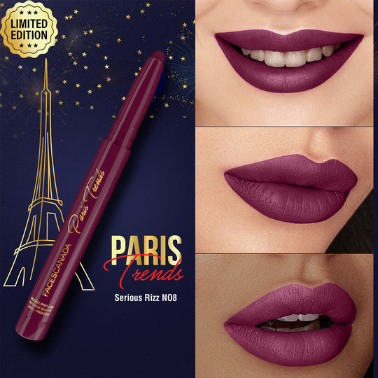 Faces Canada Ultime Pro HD Intense Matte Lips + Primer � Serious Rizz N08|1.4 gms|MRP 899
