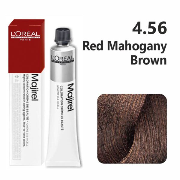 L'Oreal Professionnel Paris Majirel Hair Color 4.56(Red Mahogany Brown)|49.5 gms|MRP 420