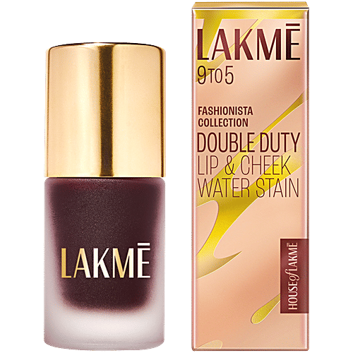 Lakme 9 to 5 Double Duty Lip & Cheek Water Stain � Ruby Glow|9 ml|MRP 599