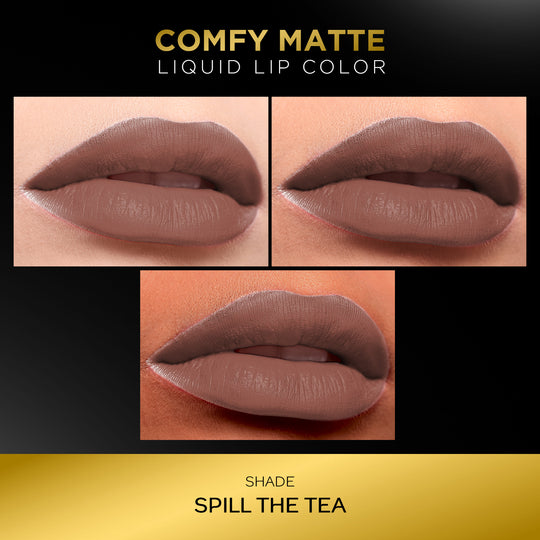 Faces Canada Comfy Matte Liquid Lipstick - Spill The Tea 29|3.8 ml|MRP 449