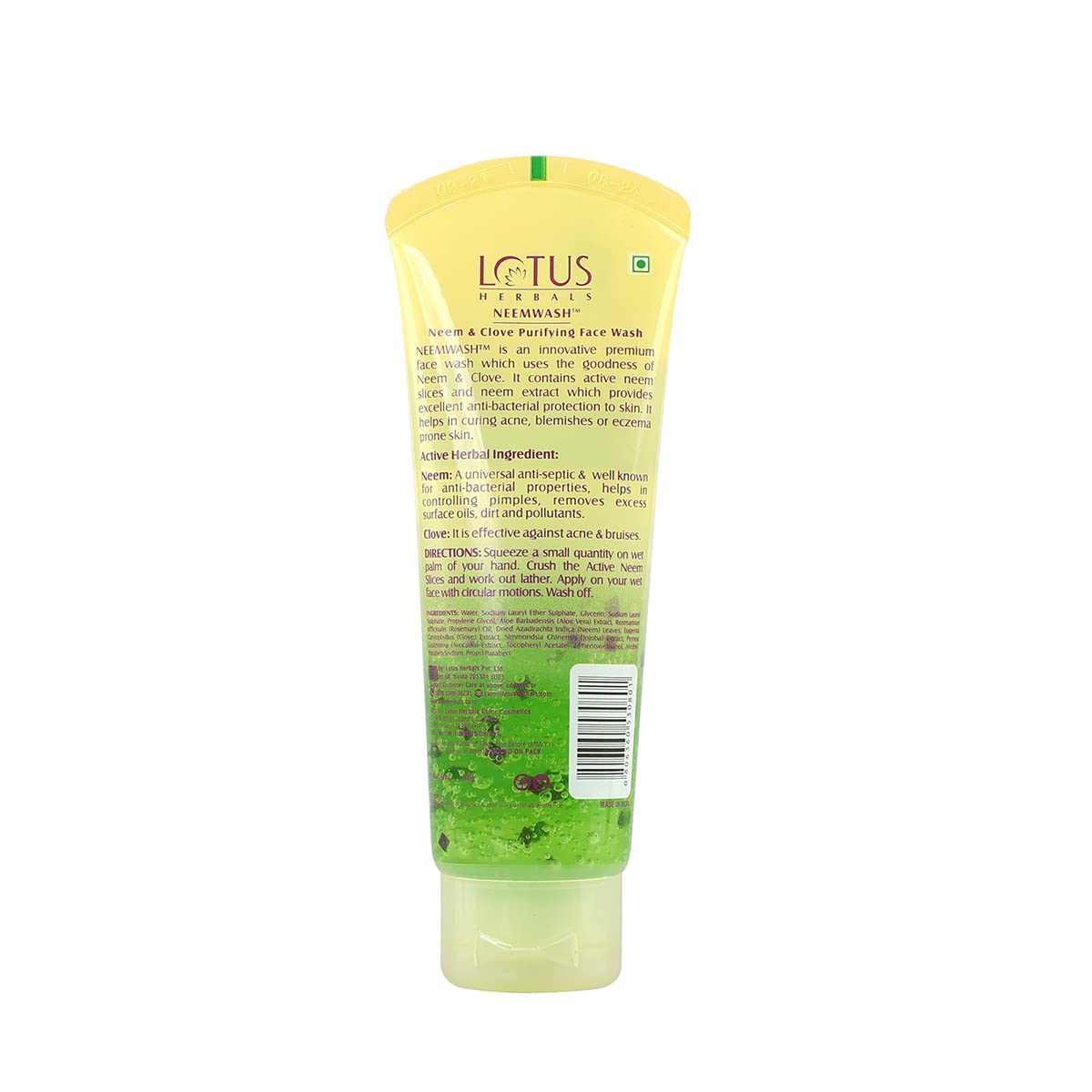 Lotus Herbals Neemwash Neem & Clove Face Wash, face wash, gel texture