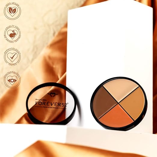 Daily Life Forever52 4 Color Concealer Chestnut | Creamy Full Coverage Makeup 12gm