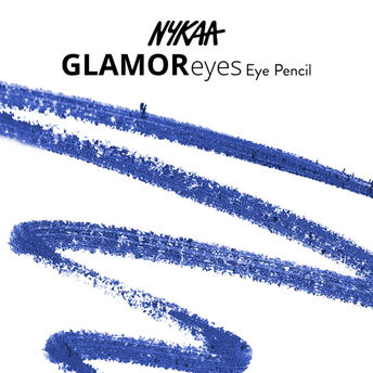 Nykaa Glamoreyes Waterproof & Smudgeproof Shimmer Eye Pencil- 01 Blue Hex (Blue)|1.2 gms|MRP 549