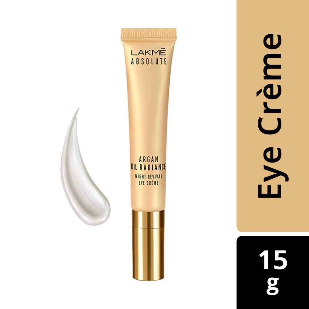 Lakme Absolute Argan Oil Radiance Night Revival Eye Cream|15 gms|MRP 749