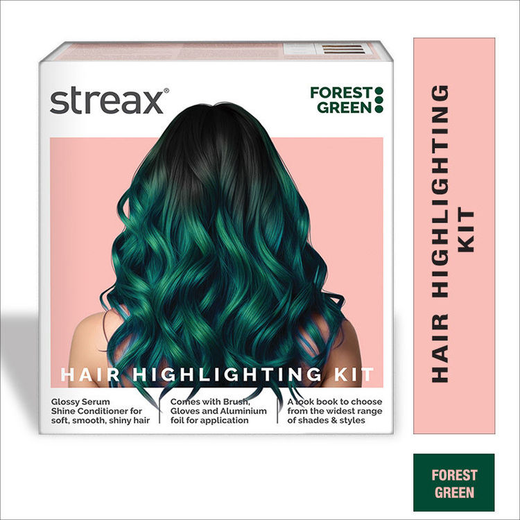 Streax Ultralights Hair Colour Highlight Kit - Green Emerald|60 gms|MRP 190