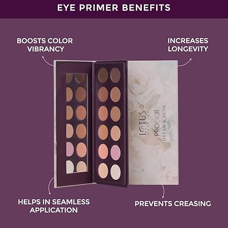 Lotus Make-Up Proedit Eye Primer Infused Eyeshadow Palette, eyeshadow palette, Dream & Dusk shades