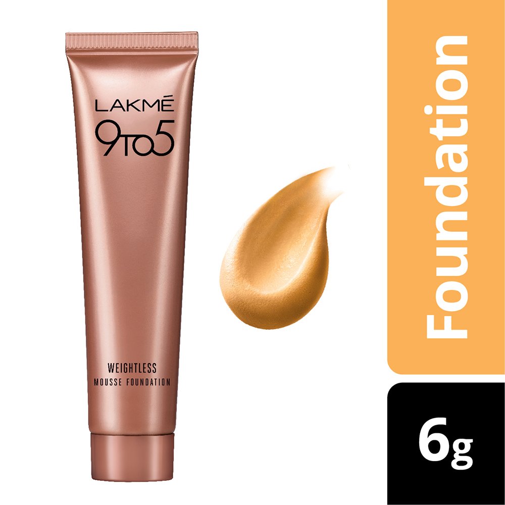 Lakme 9 to 5 Weightless Mousse Foundation Mini � Beige Vanilla|6 gms|MRP 170