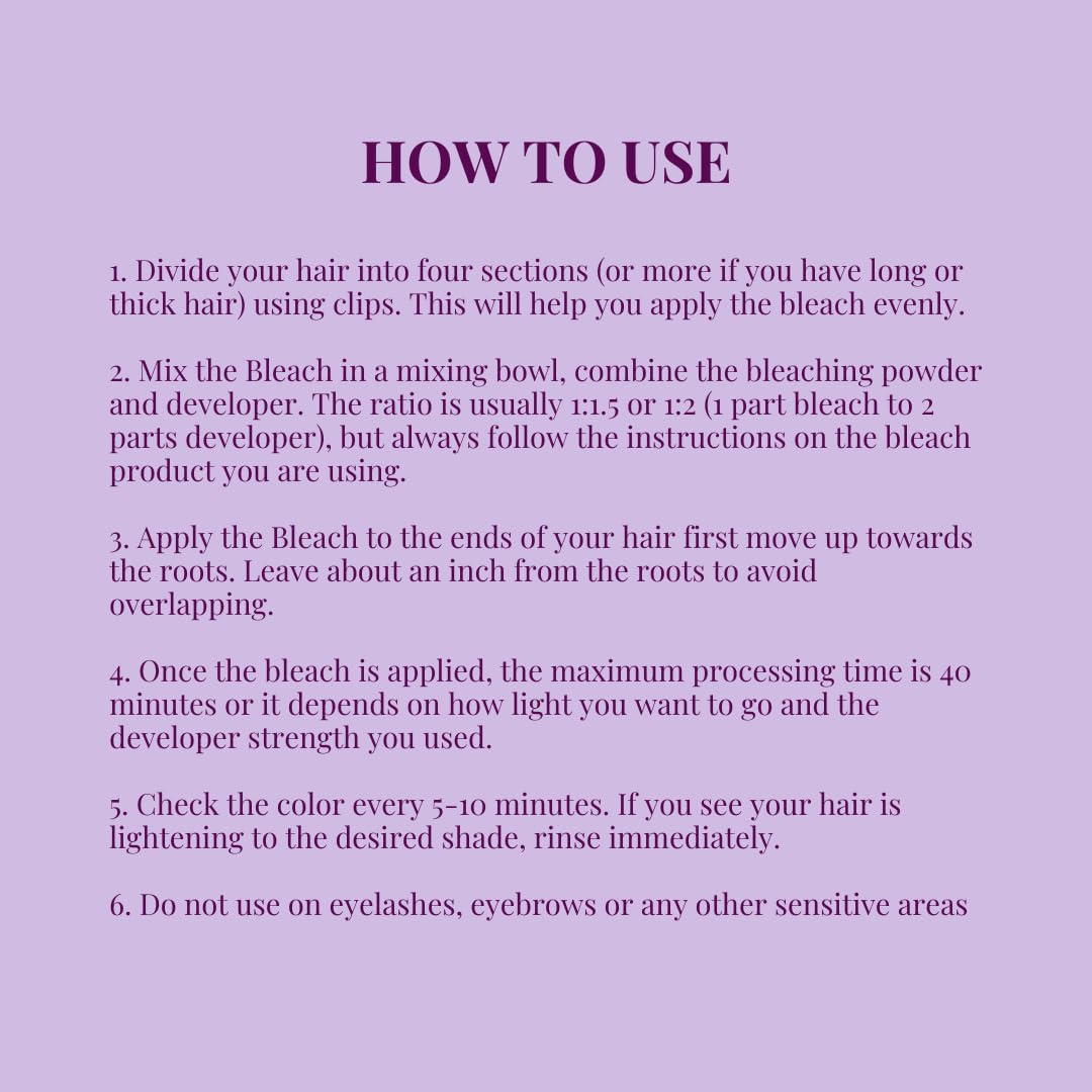 Cabelo Chave Professional Hair Bleaching Powder Effective Lighten Hair Formula 500Gm