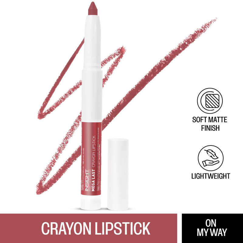 Insight Mega Last Crayon Lipstick 03 On My Way|1.3 gms|MRP 280
