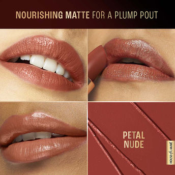 Lakm� Ultimate Glam Satin Matte Lipstick � Petal Nude|4.3 gms|MRP 350