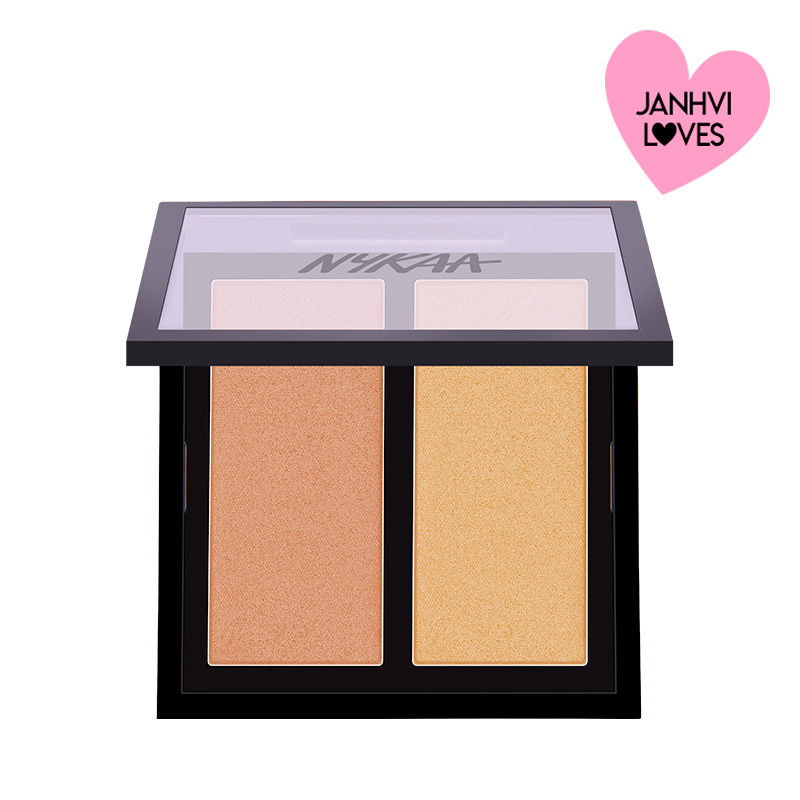 Nykaa Glow Getter Highlighting & Illuminating Duo Palette - Gliterrati 02|9 gms|MRP 749