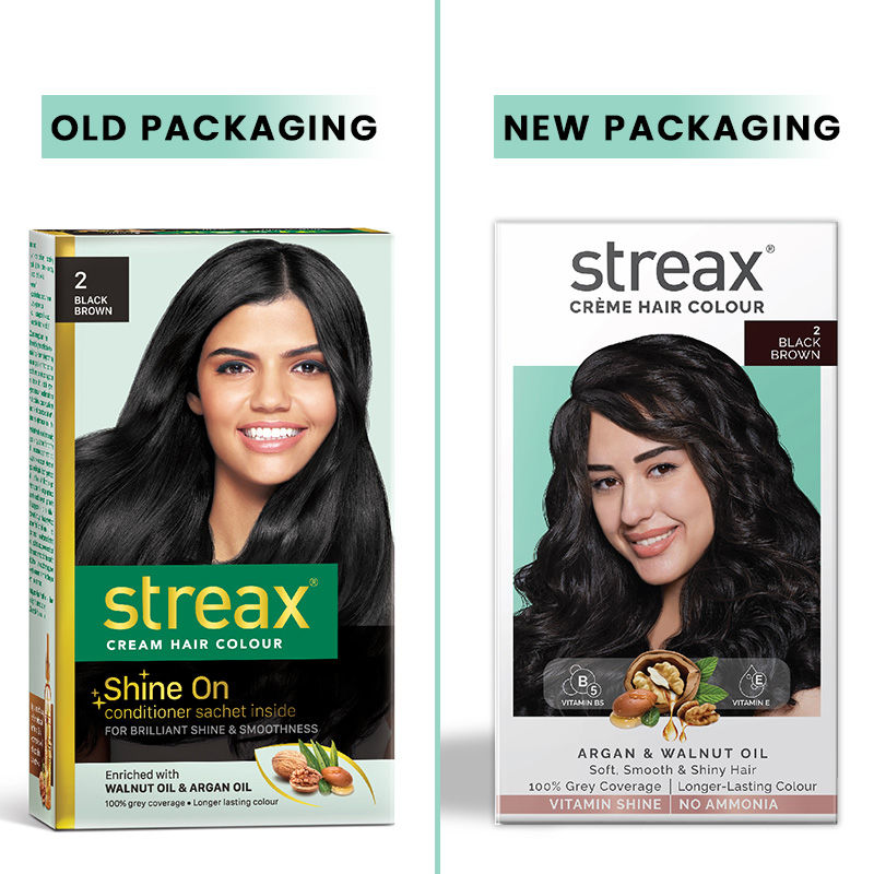 Streax Hair Colour- Black Brown 2|120 ml|MRP 220