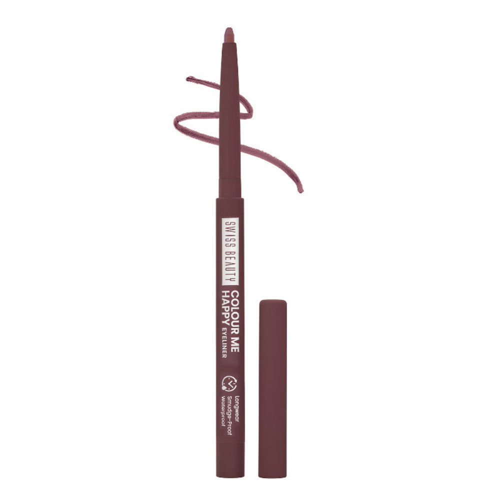 Swiss Beauty Colour Me Happy Eyeliner 12 Wine Dahlia|0.4 gms|MRP 249