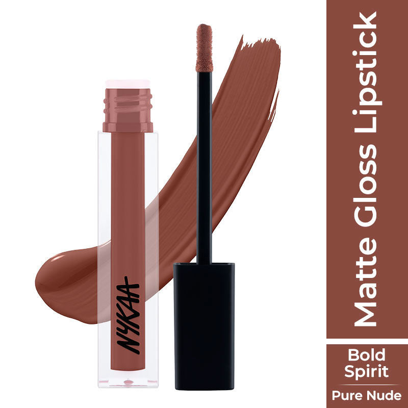 Nykaa 8 Hour Lasting Full Cover Matte Gloss - Bold Spirit|3.5 ml|MRP 599