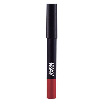 Nykaa Matte-illicious Transferproof Lip Crayon Lipstick with Free Sharpener - Call Me Scarlet 14|2.8 gms|MRP 799