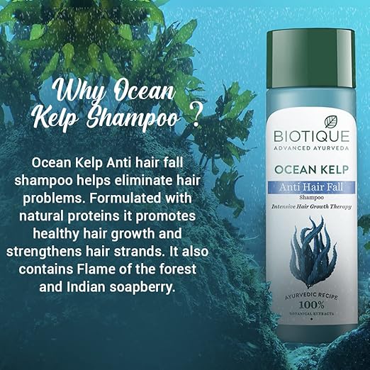 Biotique Advanced Ayurveda Ocean Kelp Anti Hair Fall Shampoo 190ml