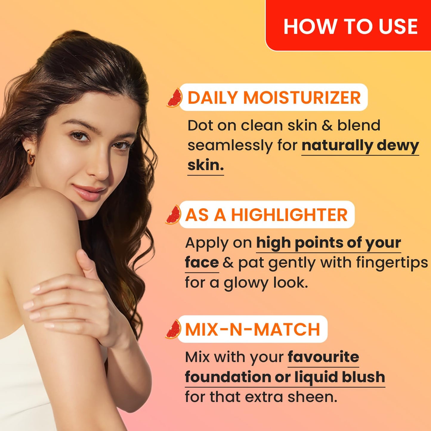 Dot & Key Vitamin C E Strobe Cream, radiant glow highlight