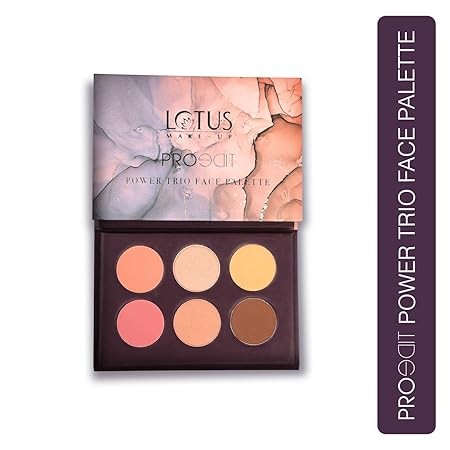 Lotus Make Up Proedit Power Trio Face Palette|13.2 gms|MRP 1095