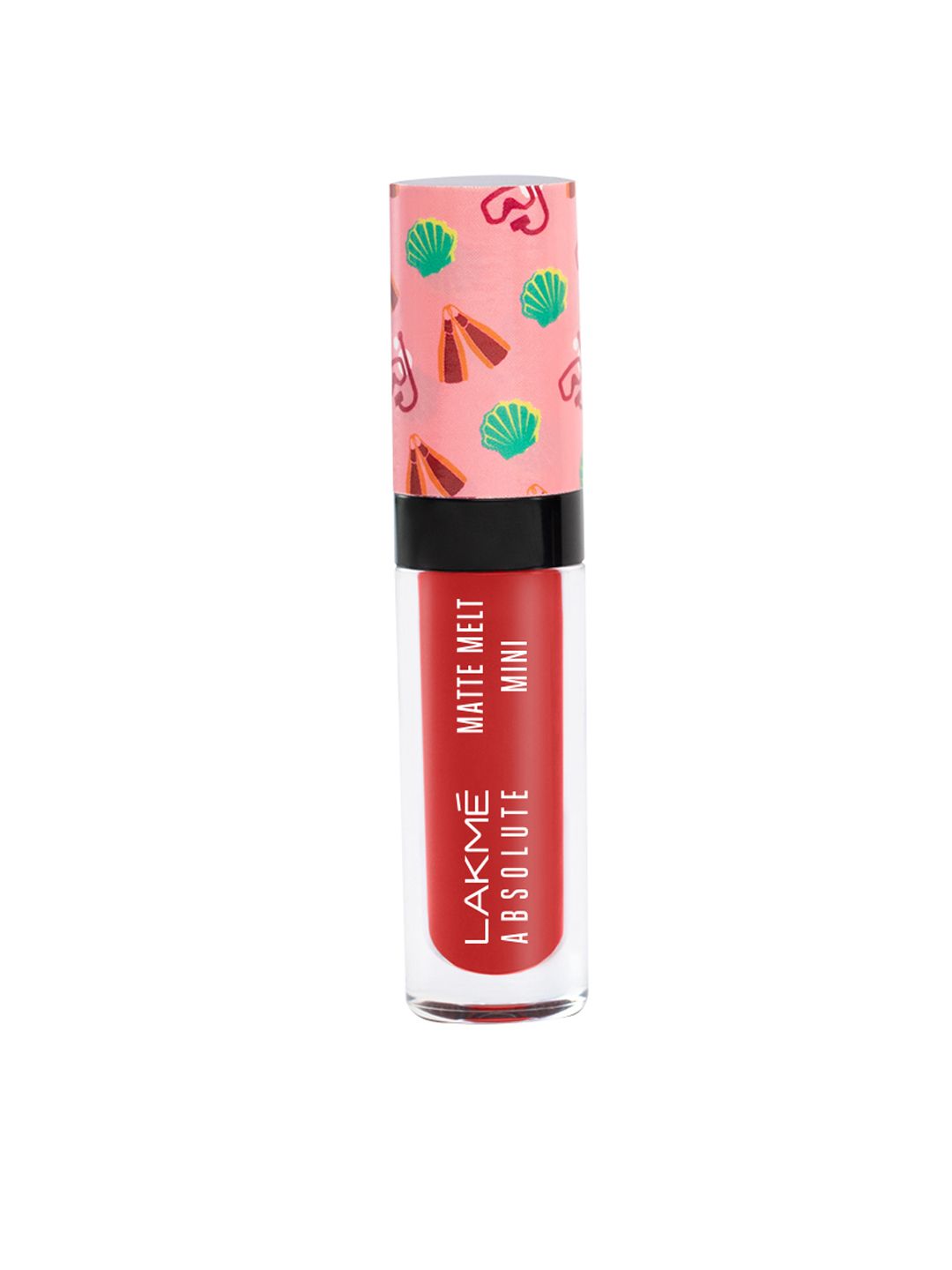 Lakme Absolute Matte Melt Mini Liquid Lip Colour � Coral Camp 401|2.4 ml|MRP 400
