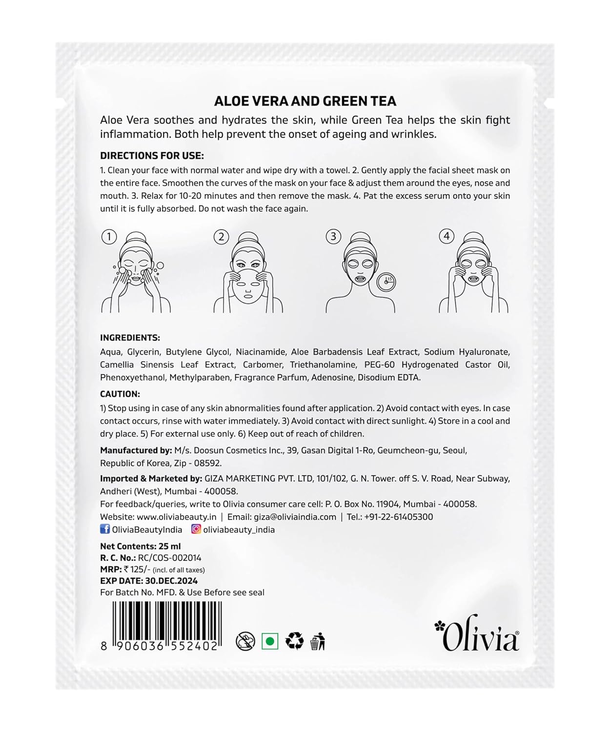 Olivia De Tan Cream, charcoal detan care, clear skin treatment, tan removal cream