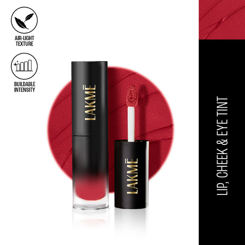 Lakme Xtraordin-airy One-and-Done Tint � Crimson Kiss 101|3 ml|MRP 699