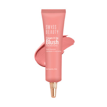 Swiss Beauty Cream It Up Blusher 01 Rosy Cheeks|10 ml|MRP 299