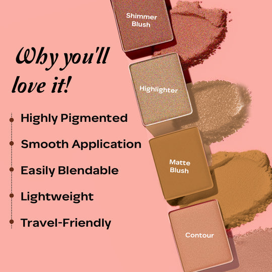 Faces Canada Second Skin 4-in-1 Face Palette|14.5 gms|MRP 1499