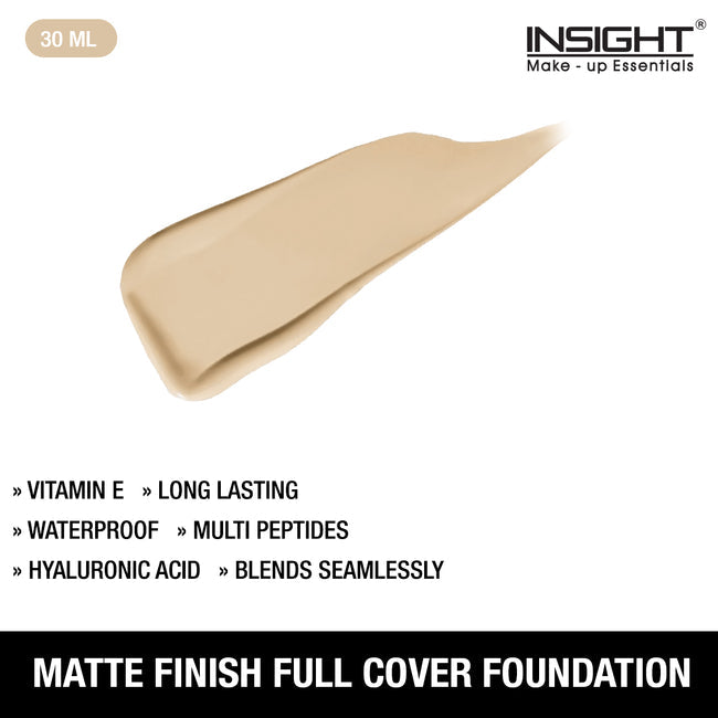Insight Matte Finish Full Cover Foundation LN10|30 ml|MRP 365