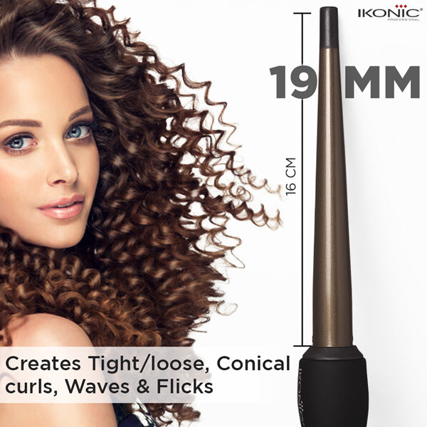 Ikonic Professional Conical Tong Hair Curler - CNT 19|MRP 4150