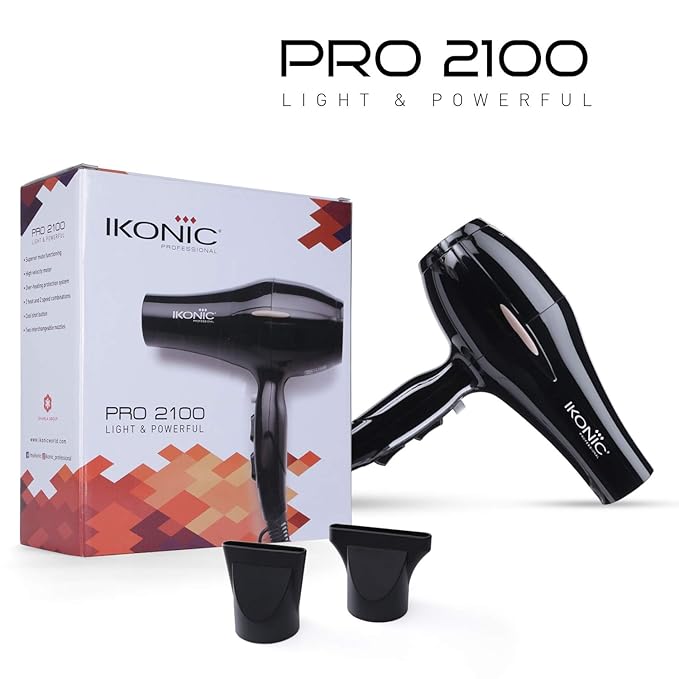 Ikonic Professional Pro 2100 Watts Black Hair Dryer|MRP 3750