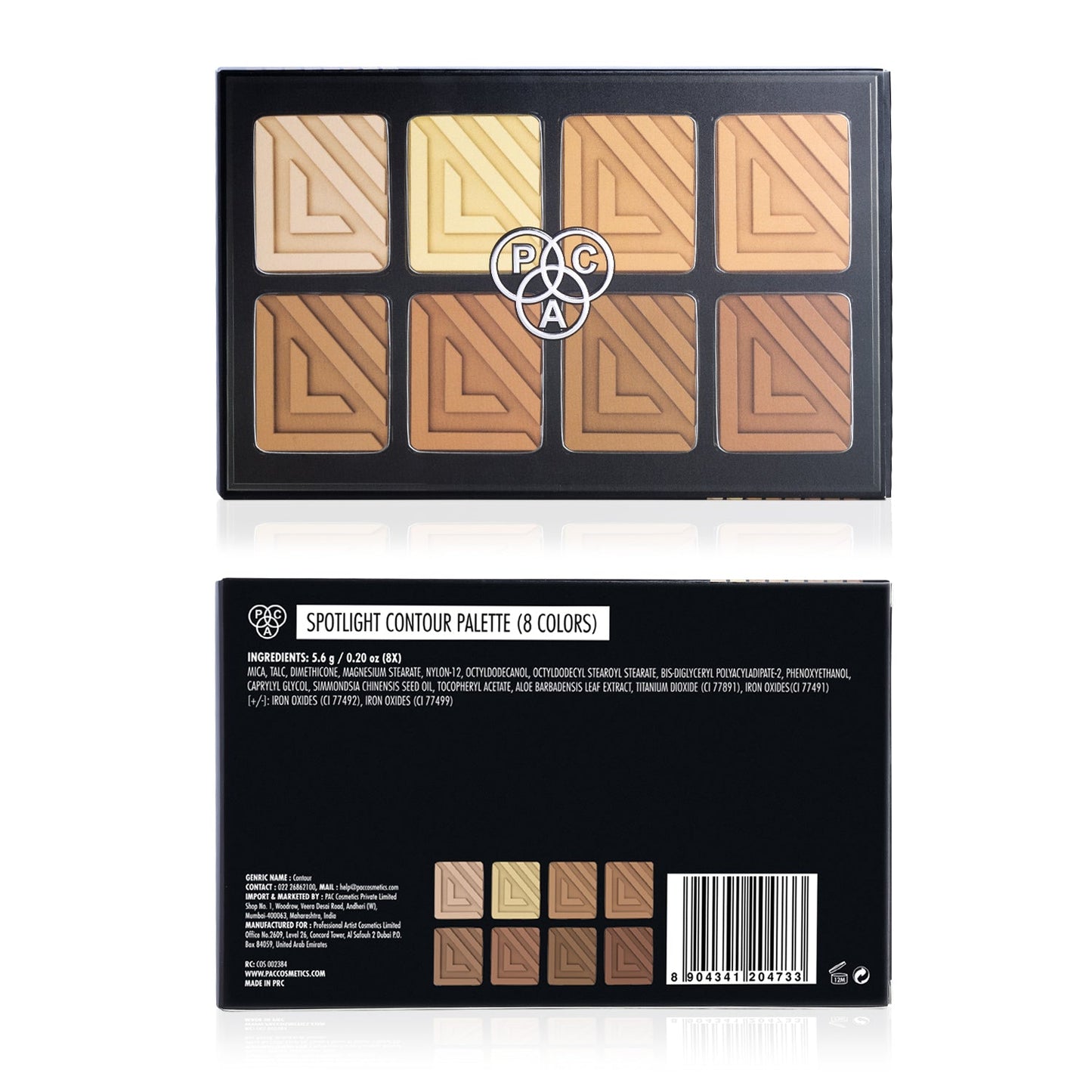 PAC Spotlight Contour Palette Powder X8 – Sculpt & Highlight | 16g