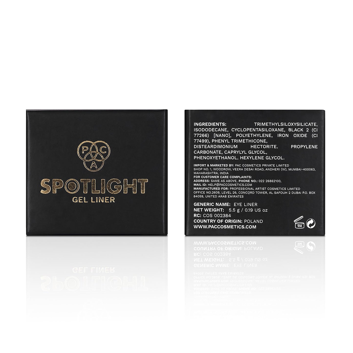 Spotlight Gel Liner Black – Long-Lasting Smudge-Proof Gel | 5.5g