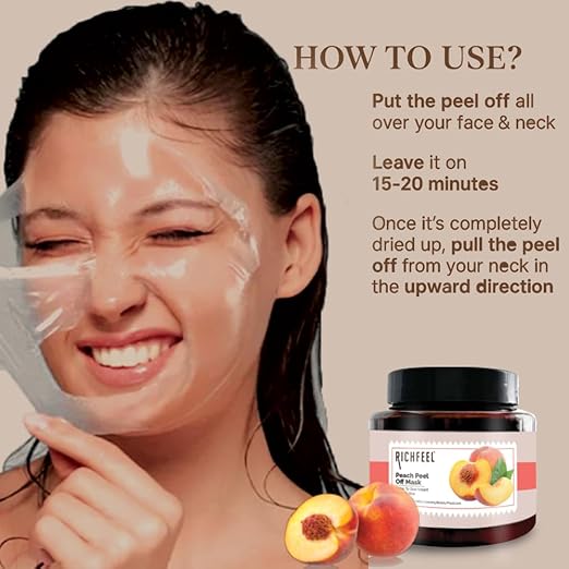 Richfeel Peach Peel Off Mask|500 gms|MRP 750