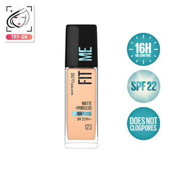 Maybelline Fit Me Matte + Poreless Foundation � 123 Soft Nude|30 ml|MRP 649