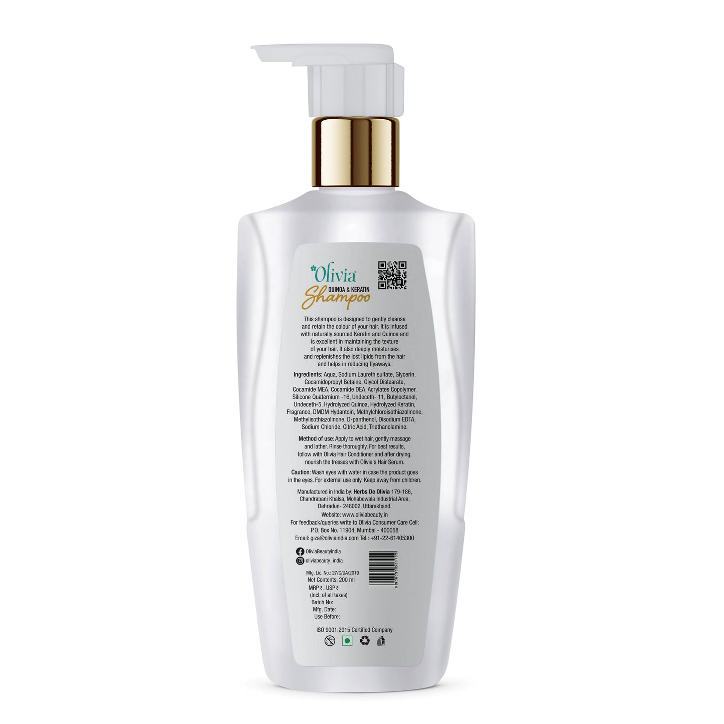 Olivia Color Guard Shampoo, color safe hair care, quinoa keratin formula, color protection shampoo, professional hair care