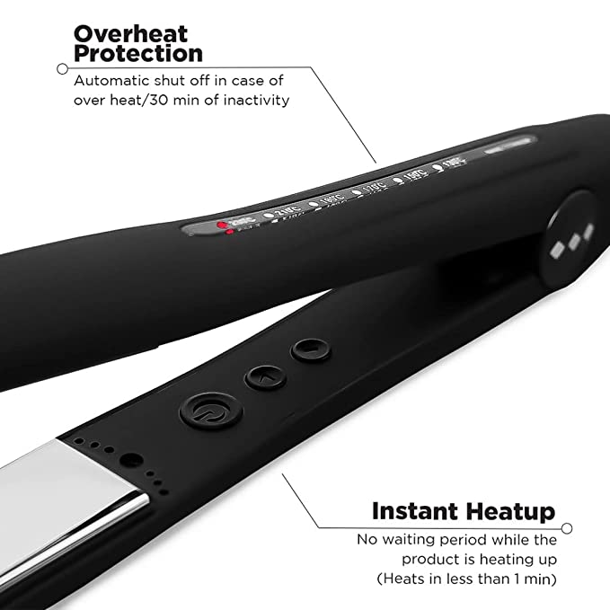 Ikonic Slim Titanium Shine 2.0 Hair Straightener for sleek, smooth styling