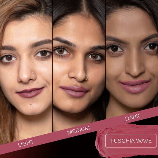 Faces Canada Weightless Matte Finish Lipstick - Fuschia Wave 02|4.5 gms|MRP 325