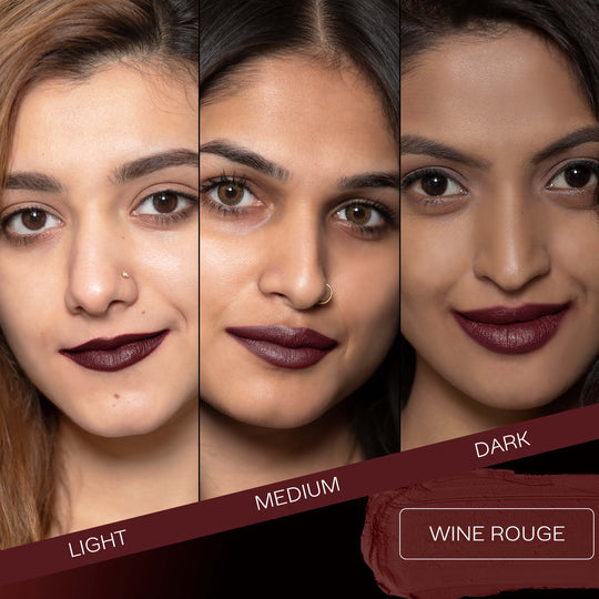 Faces Canada Weightless Matte Finish Lipstick - Wine Rouge 30|4.5 gms|MRP 325