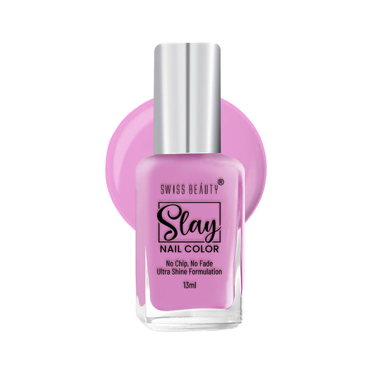 Swiss Beauty Slay Nail Colour 01 Pink Rush|25 ml|MRP 129