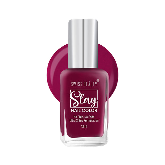 Swiss Beauty Slay Nail Colour 18 Crystal Pink|25 ml|MRP 129