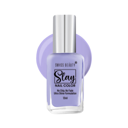Swiss Beauty Slay Nail Colour 21 Lavender Tender|25 ml|MRP 129