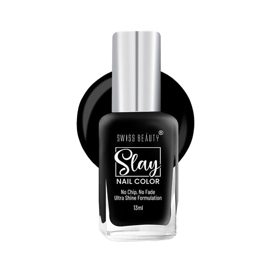 Swiss Beauty Slay Nail Colour 22 Midnight|25 ml|MRP 129